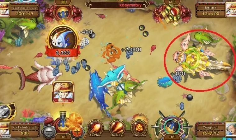 Các sinh vật trong game Bắn Cá Đại Hải Trình tại 12Play