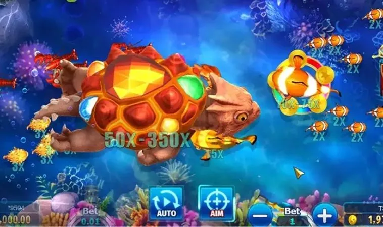 Giao diện chơi Bắn Cá Thần Tài tại 12Play