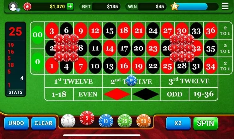 Bàn cược Roulette nhà cái 12Play
