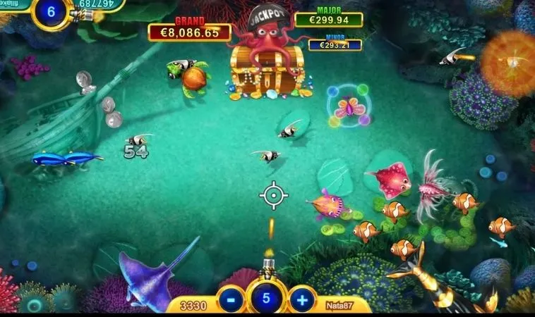 Giao diện chơi Thợ Săn Cá tại 12Play